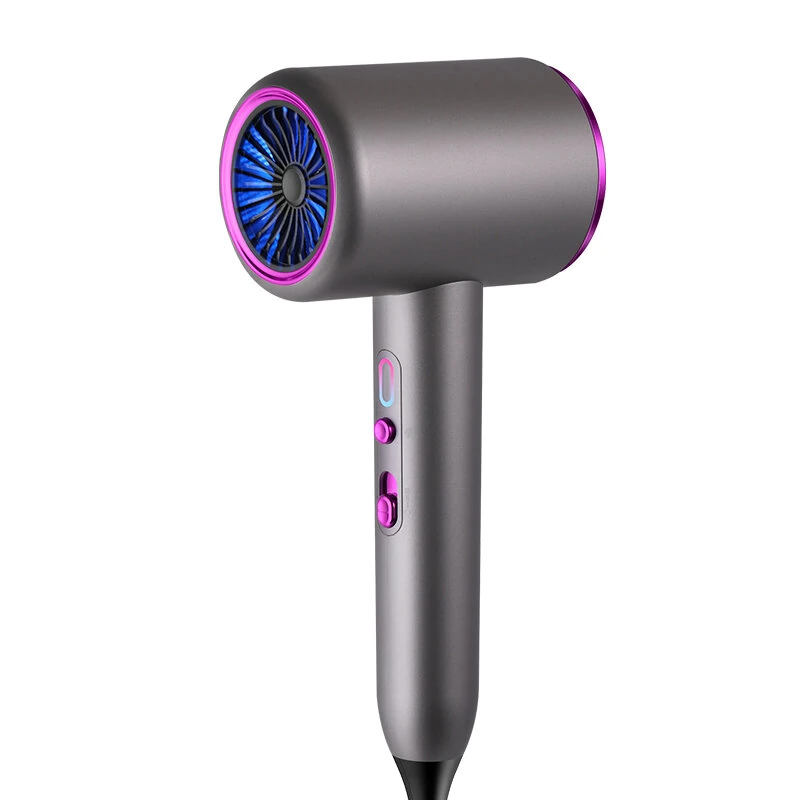 (image for) 2400W Professional Hair Dryer 6-Speed Control Dual Switch with Nozzle 220V Salon Hair Dryer fot Business Trip Home Dormitory